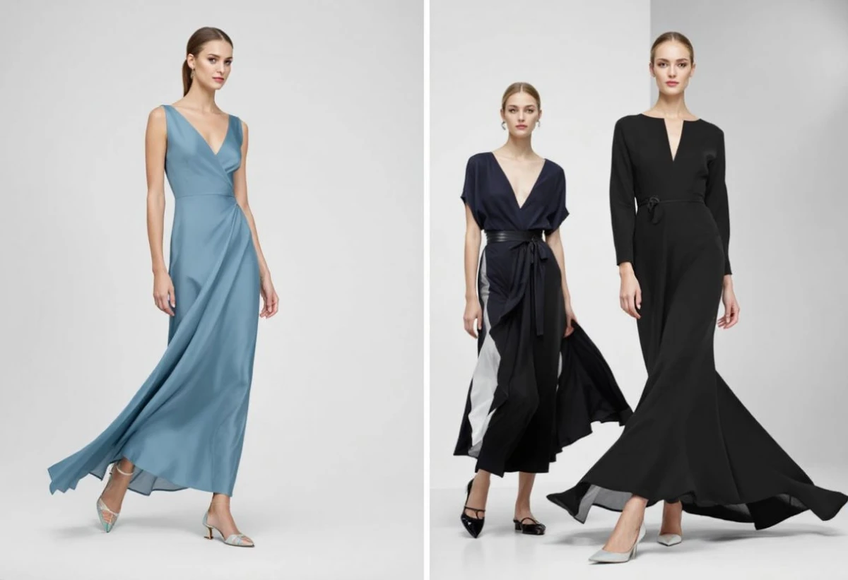 Le mariage élégant du suède et du nylon dans la création de mode