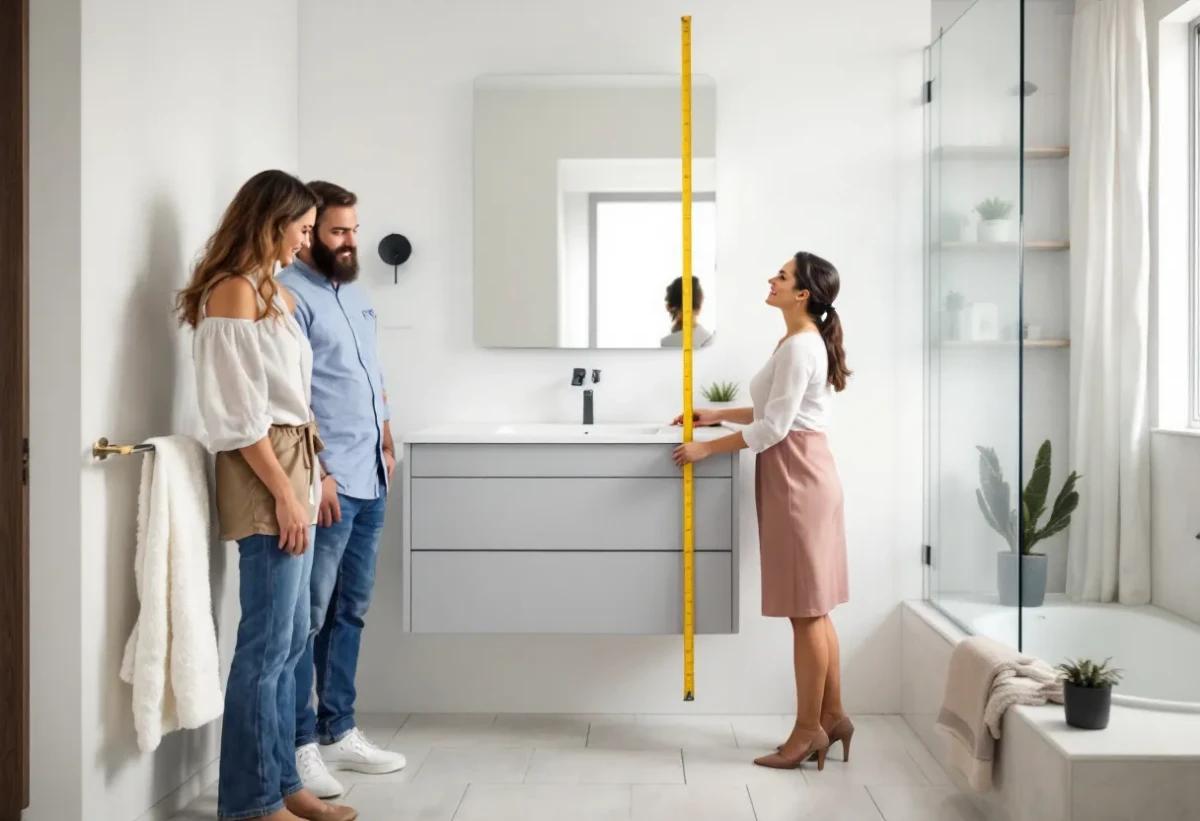 Choisir la hauteur idéale pour votre meuble de salle de bain