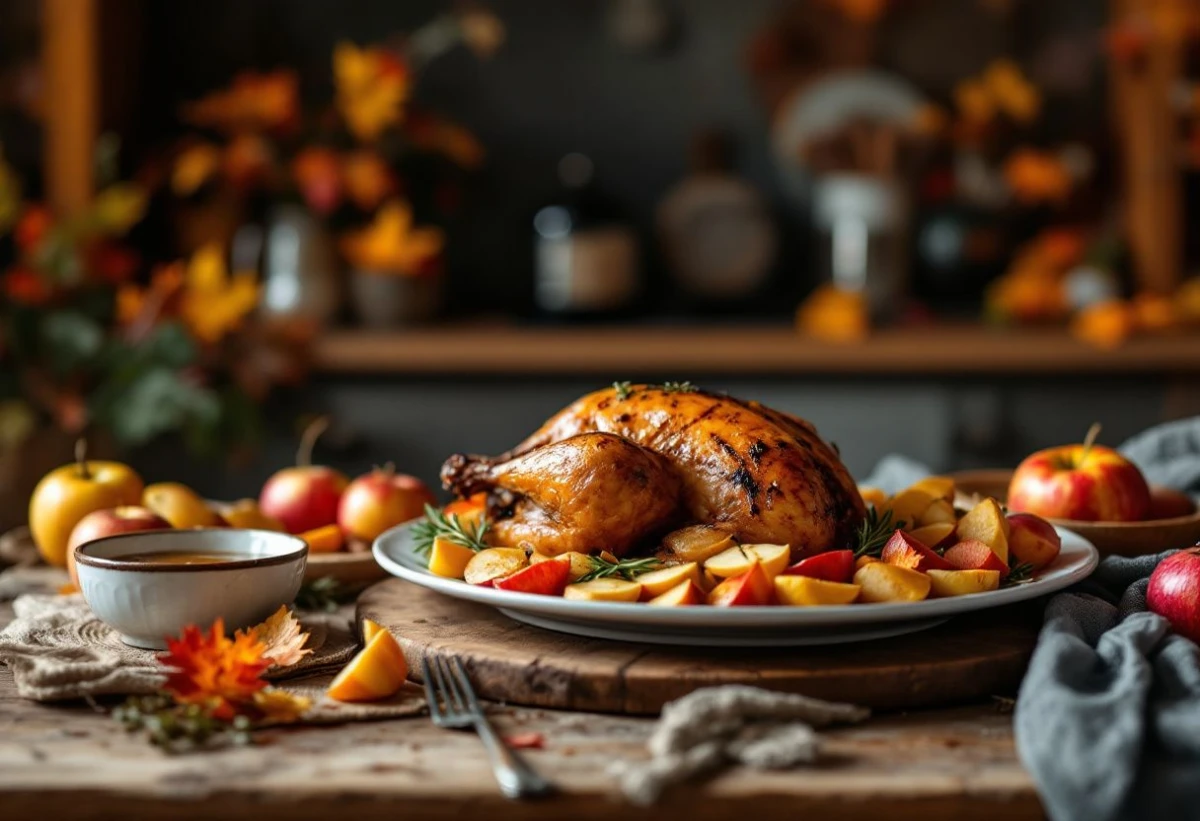 Délices d'automne : La pintade au cidre et aux pommes