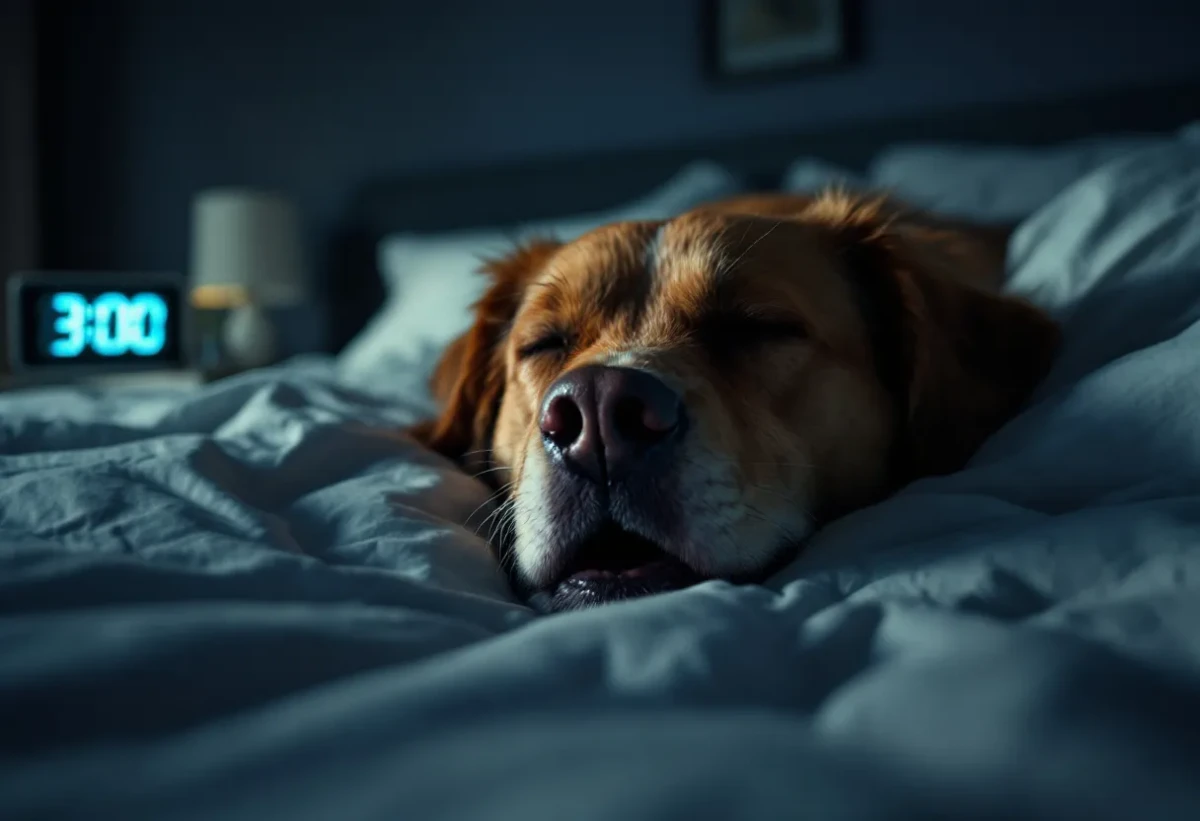 Respiration nocturne bruyante chez le chien : causes et solutions