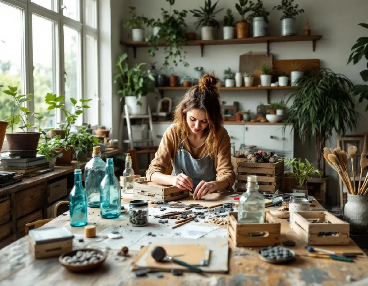 La Seconde Vie des Matériaux : L'Art de la Décoration DIY avec des Objets Récupérés