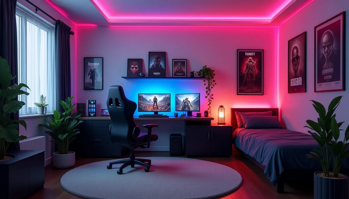 Faire une chambre de gamer : idées déco et aménagement 2026